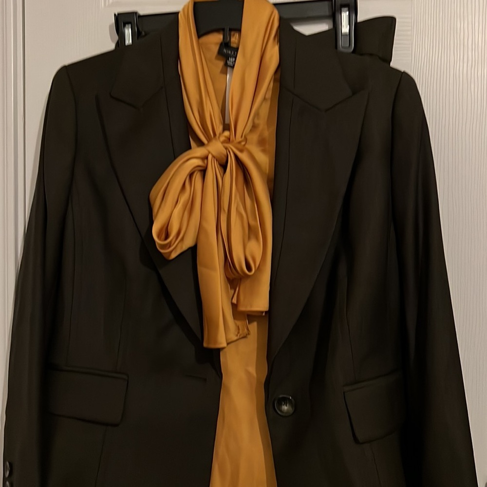 Nine West Business Suit with Tie front Blouse